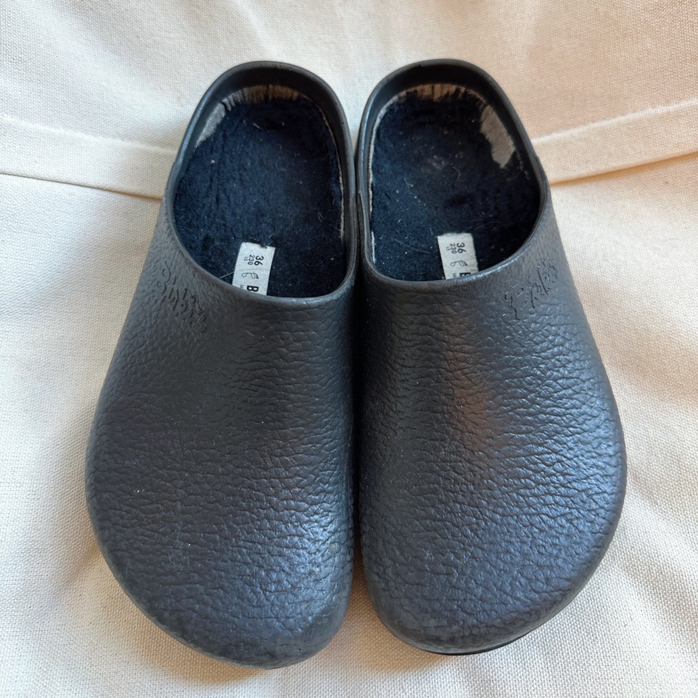 Birkenstock Profi Birki Chef Clogs Size 36 L5 Women’s  Black Shoes As Is